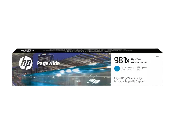 HP 981X 原廠高容量青色 PageWide 墨盒