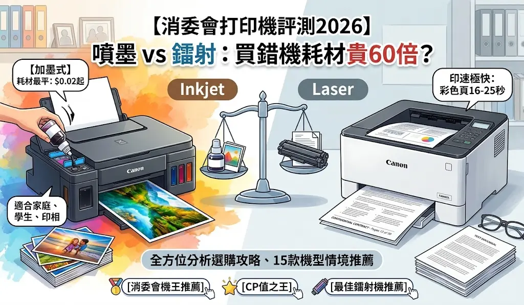 消委會打印機評測2026